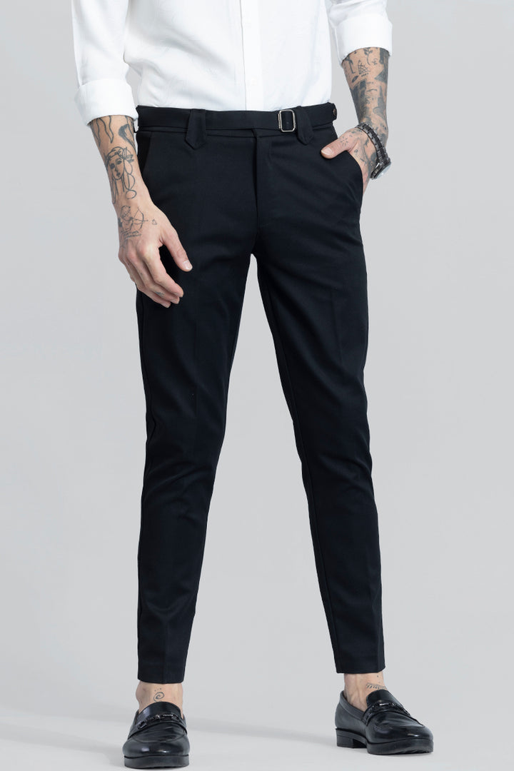 Flex Fit Black Formal Trouser