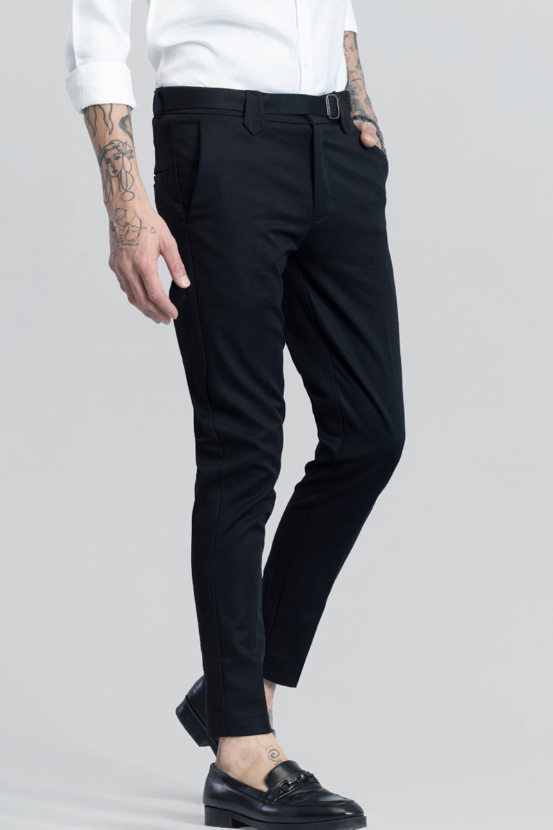 Flex Fit Black Formal Trouser
