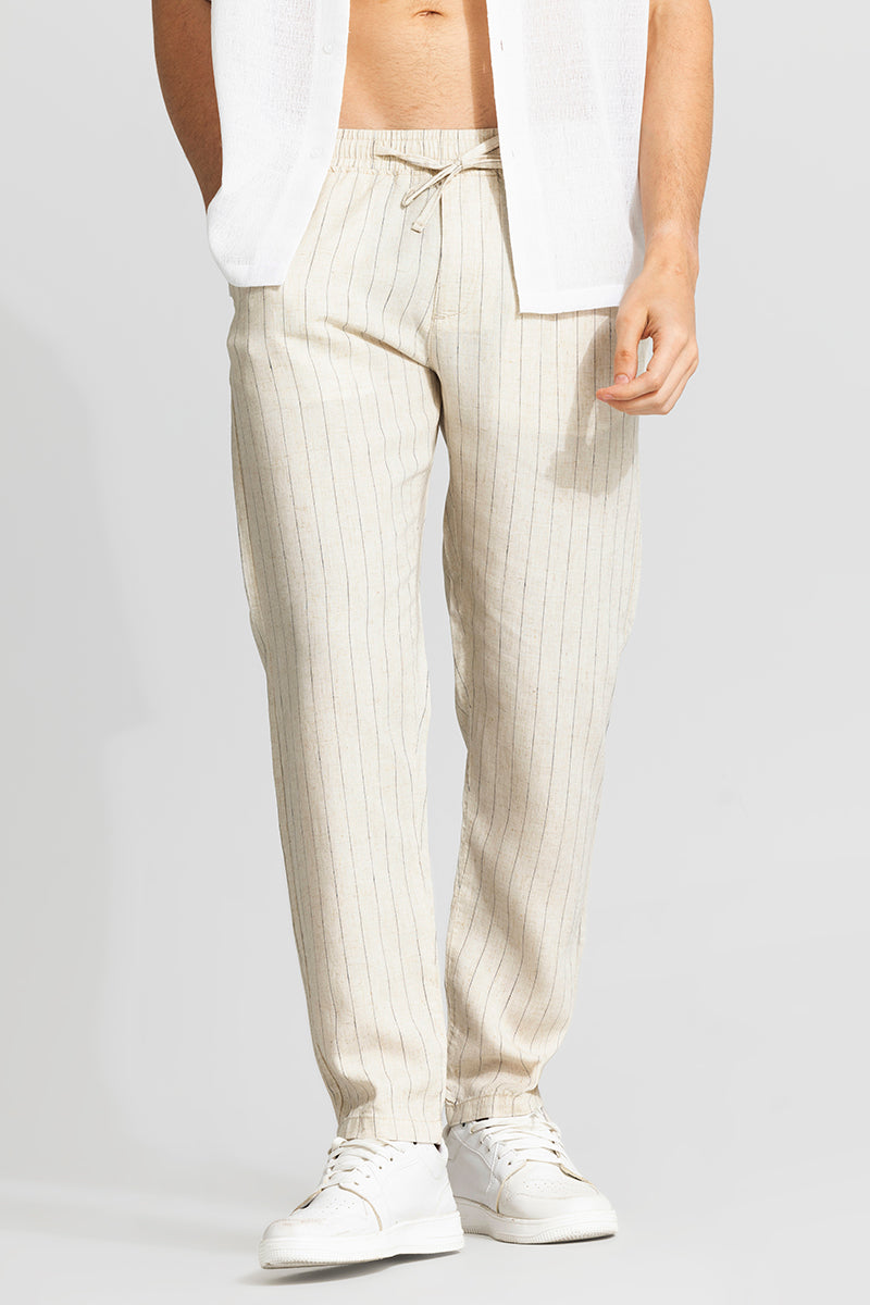 Mens off white linen pants hotsell