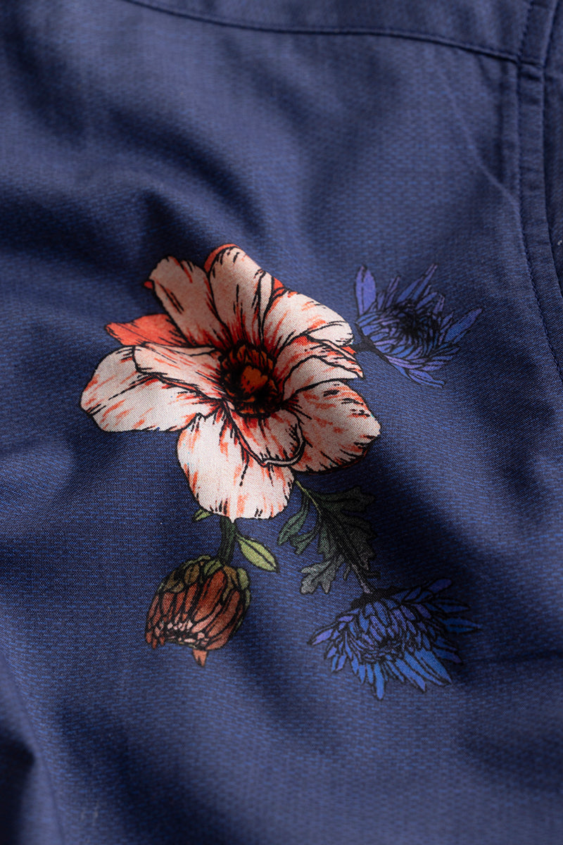 Canna Floral Navy Shirt