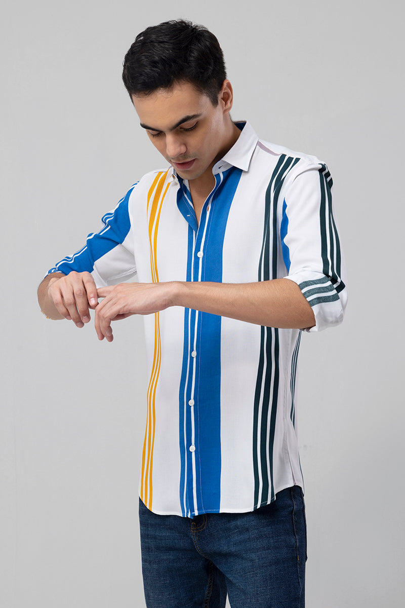Core Stripe Blue Shirt