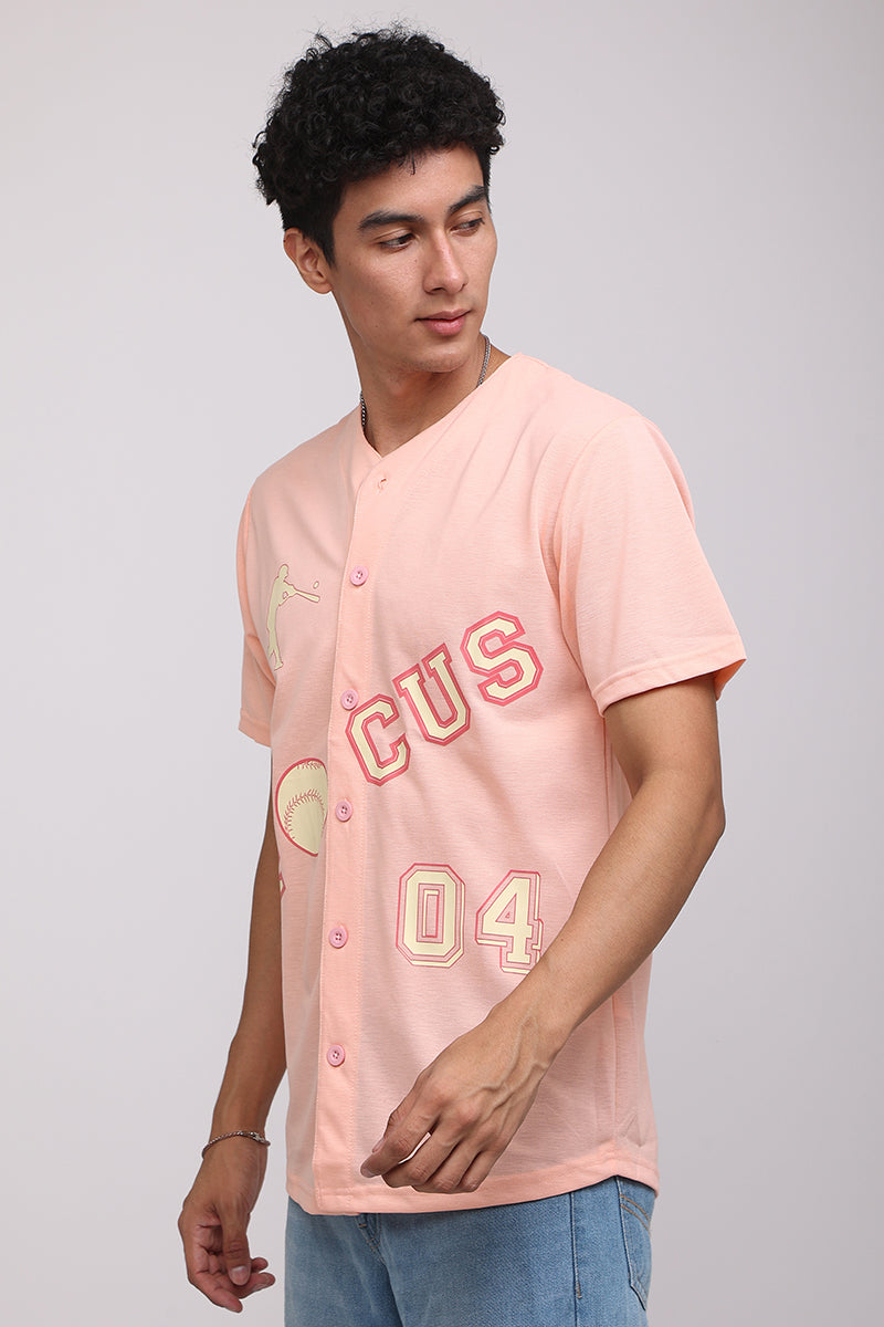 Focus Pink Baseball Shirt