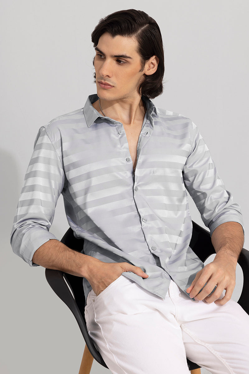 Shaded Stripe Grey Shirt