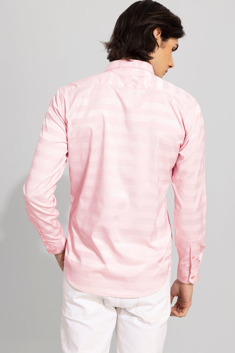 Shaded Stripe Pink Shirt