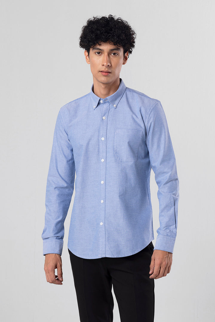 Zece Light Blue Oxford Shirt