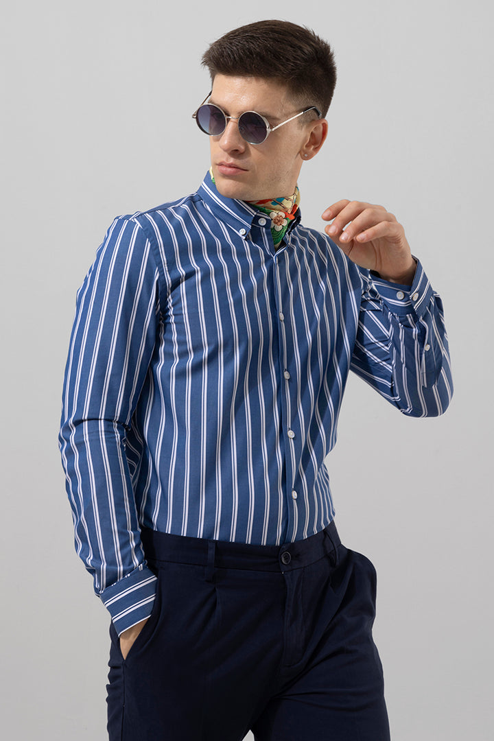 Dandy Stripe Blue Shirt