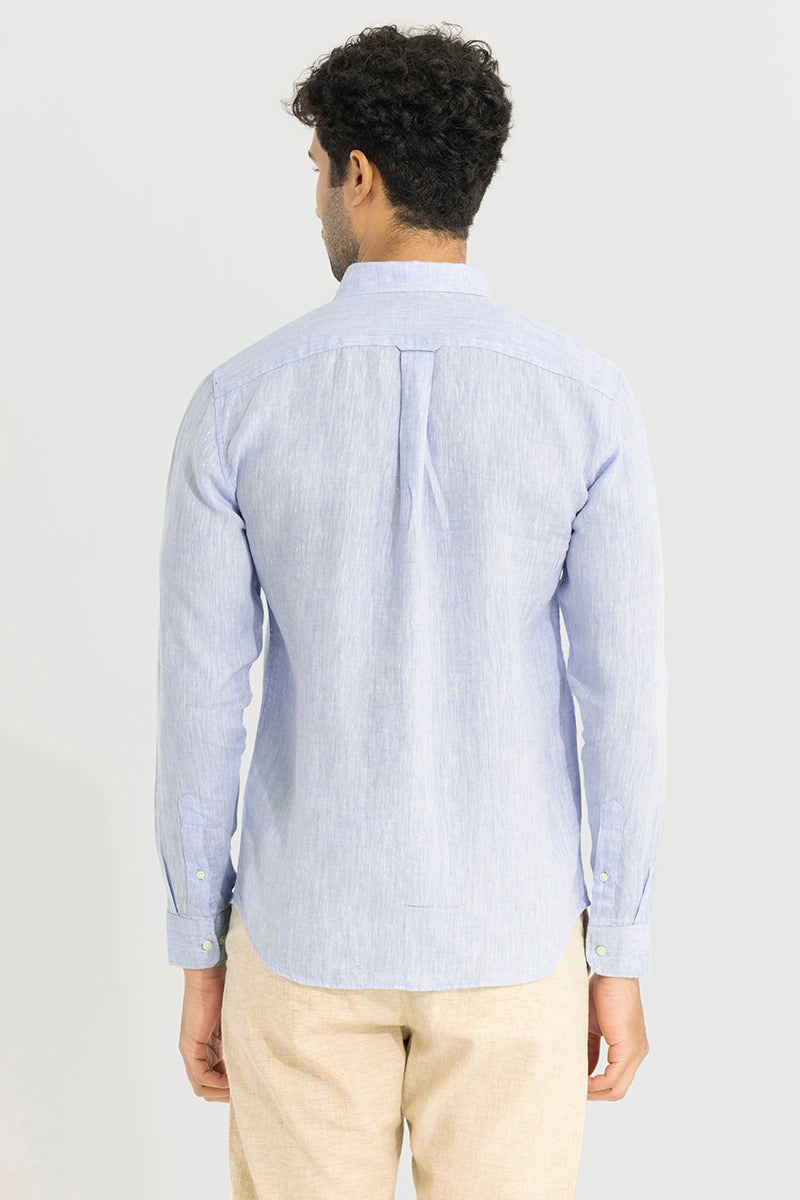 Buoyant Blue Linen Shirt