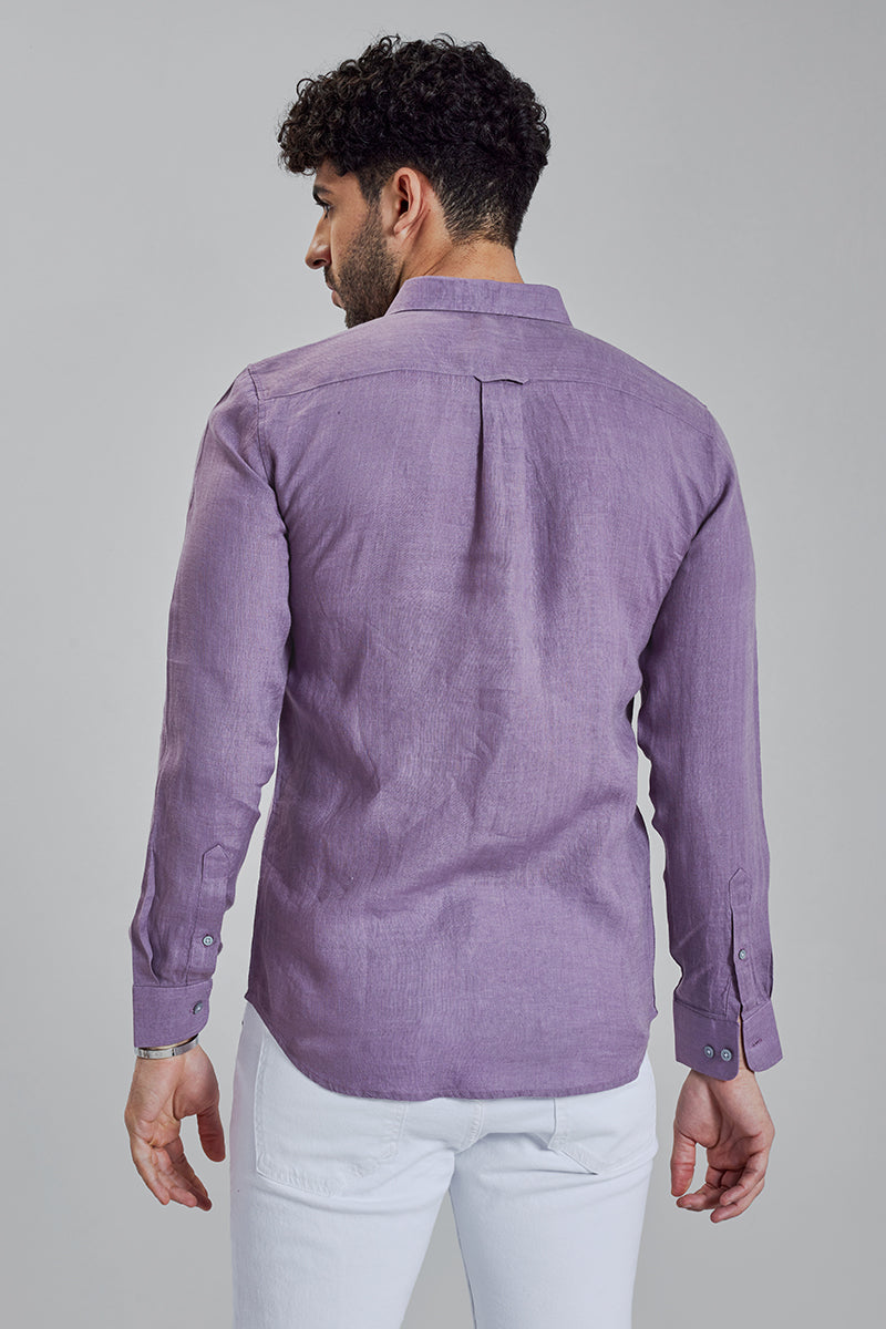 Mould Linen Purple Shirt