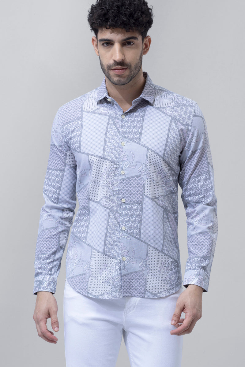 Buy Men's Duozhong Blue Shirt Online | SNITCH