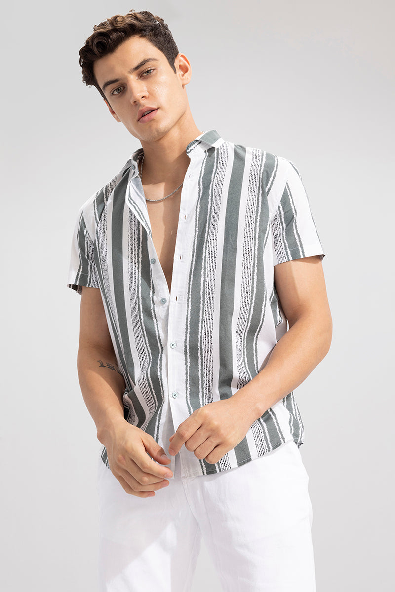Faded Stripe Grey Shirt