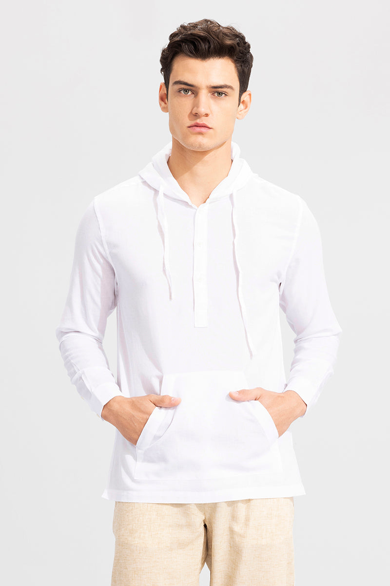 Hoodie with on sale collared shirt