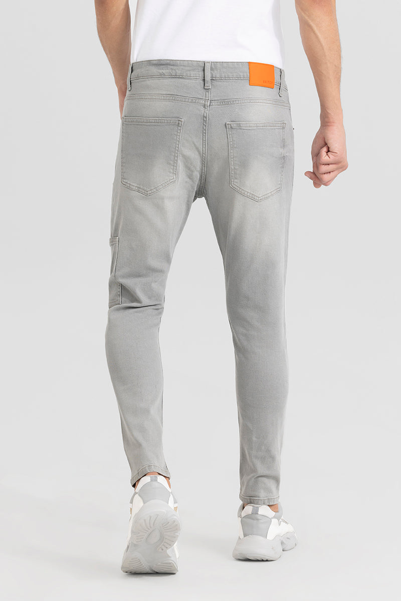 Avik Stone Grey Skinny Jeans
