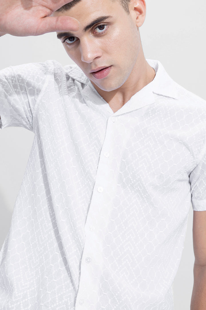 Octa White Embroidery Shirt