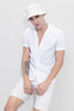 U Swirl White Embroidery Shirt