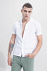 Spherical White Embroidery Shirt