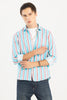 Vivid Stripe Blue Shirt