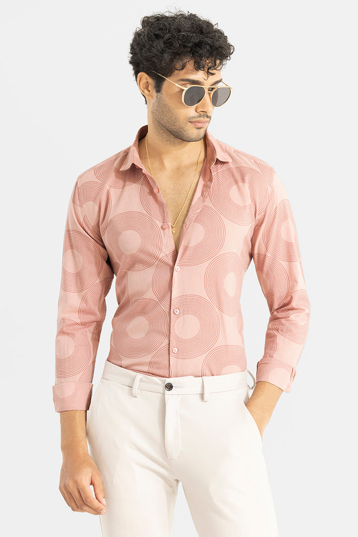 Concentric Ring Pink Shirt