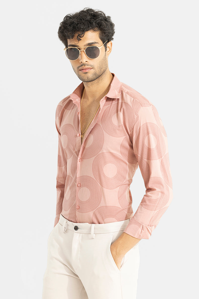 Concentric Ring Pink Shirt