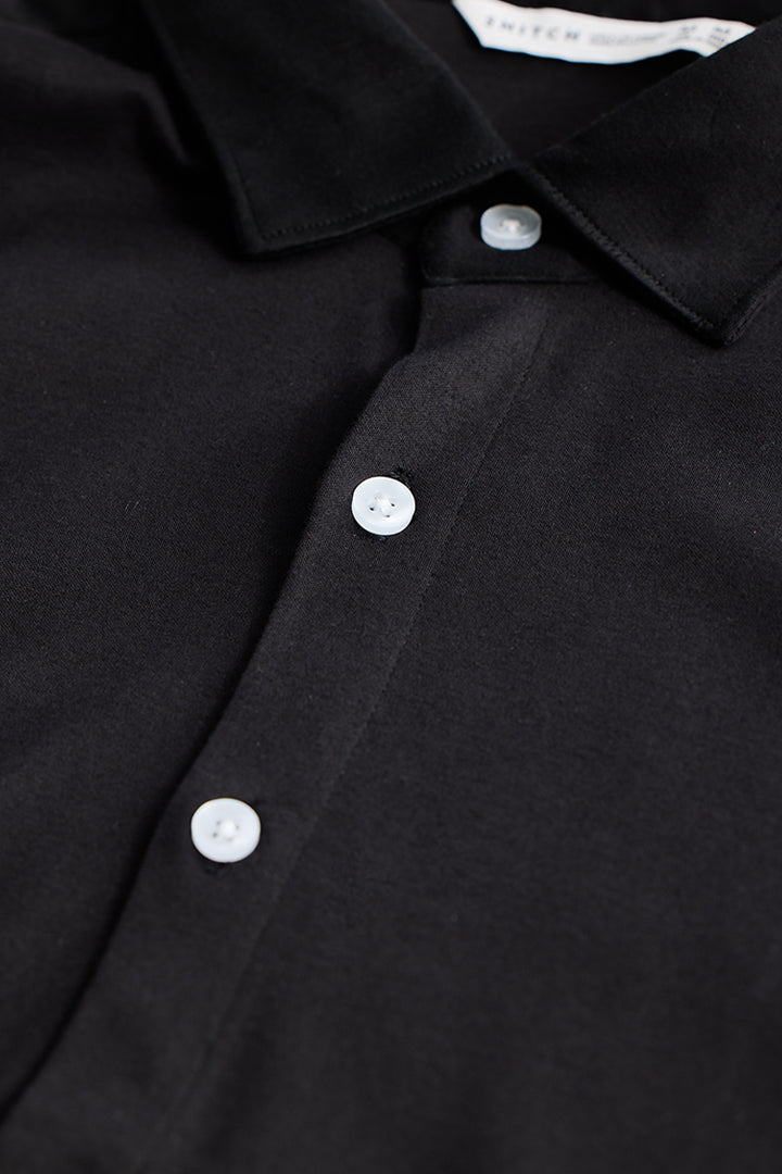 Buy Men's EasyFlex Black Shirt Online | SNITCH