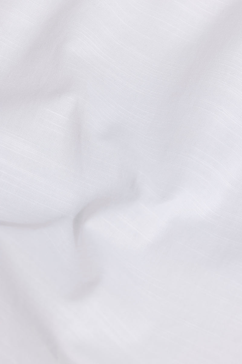 Linen Blend White Shirt