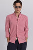 Linen Blend Coral Pink Shirt