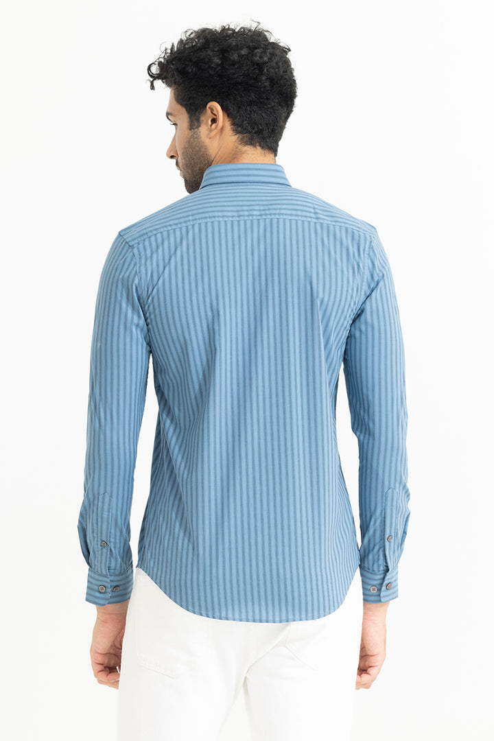 Cabana Stripes Blue Shirt