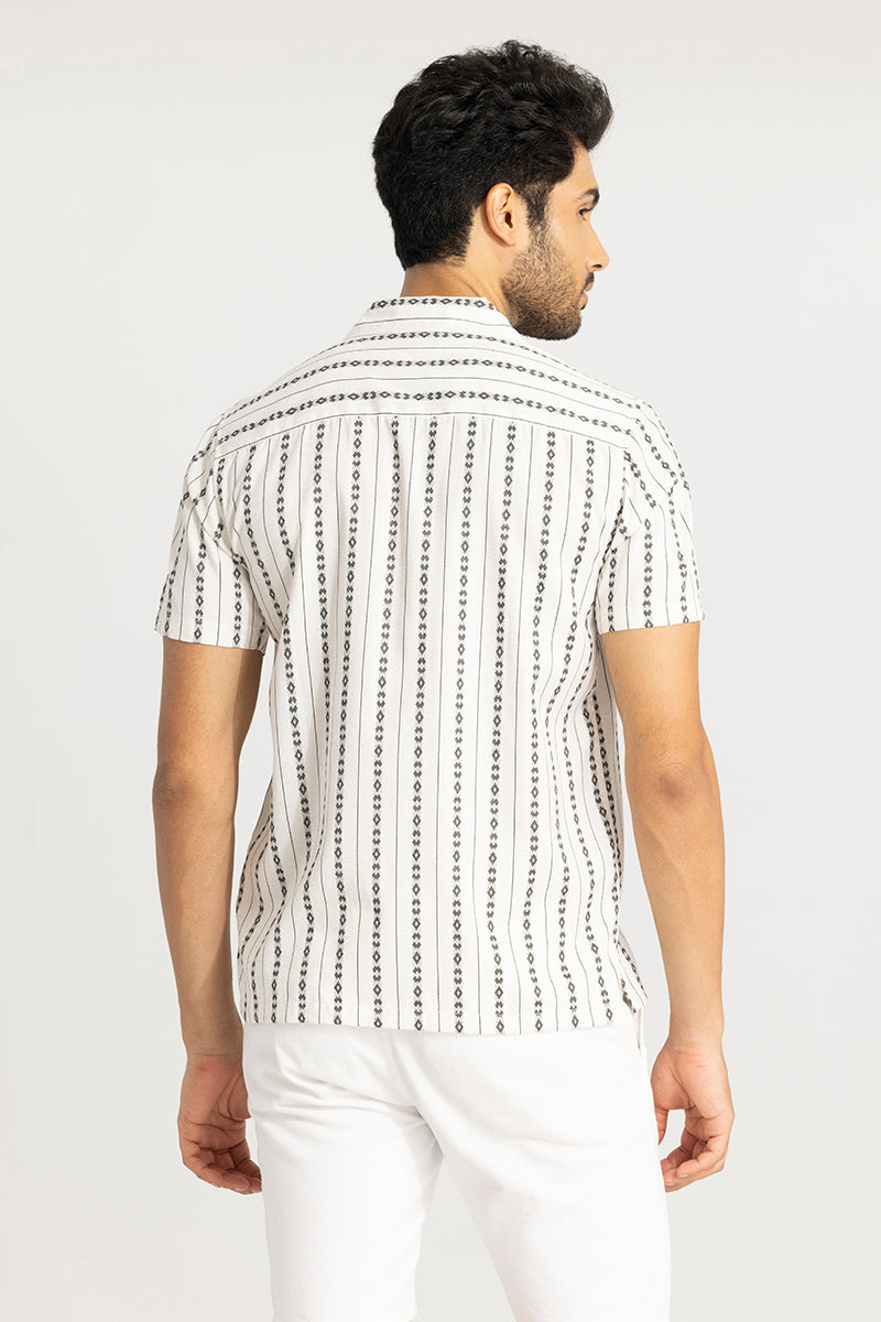 Diamond Stripe Off-White Shirt