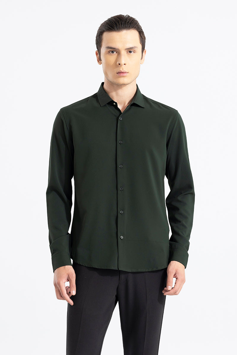 Pixels Forest Green Shirt