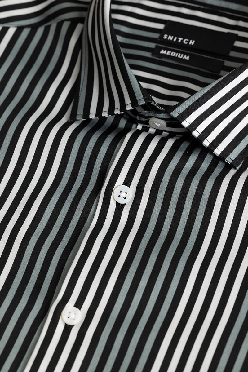 Virgule Black Stripe Shirt