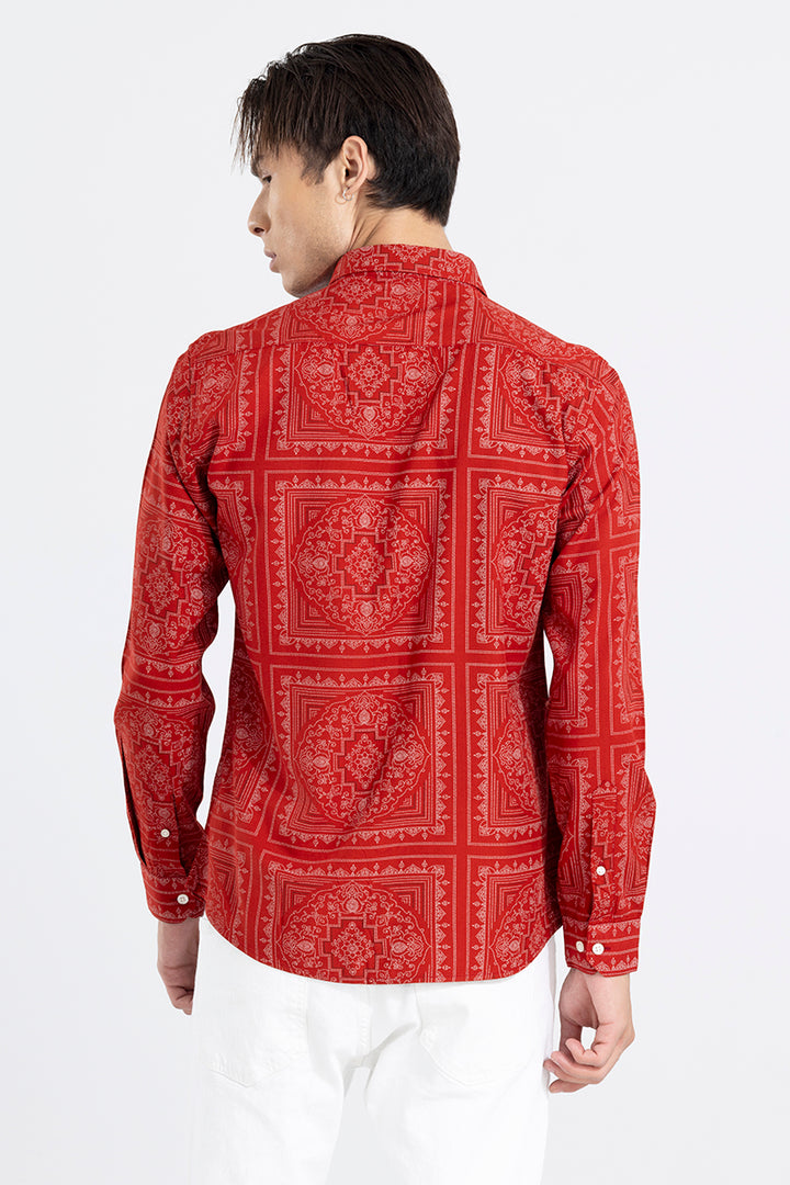 Poetry Paisley Red Shirt