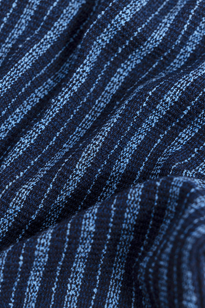 Blaze Stripe Dark Blue Knitted Shirt