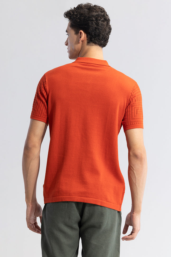 Puzzle Orange Polo T-Shirt