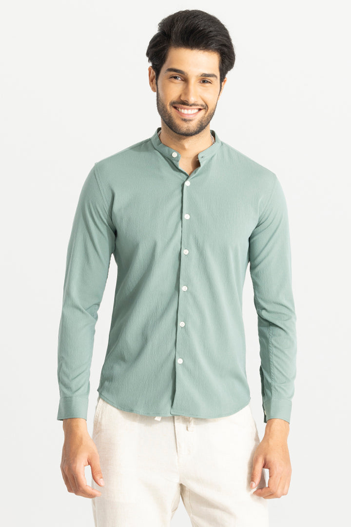 Buy Men's Evander Green Shirt Online | SNITCH