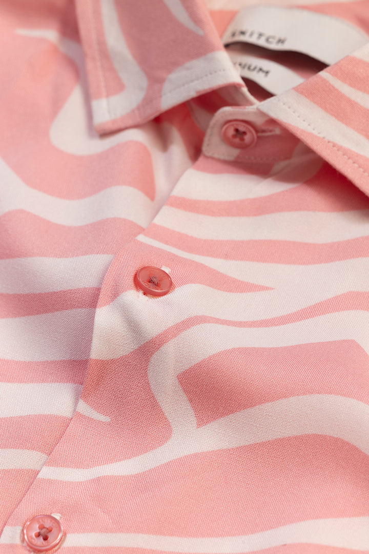 Maze Line Pink Shirt
