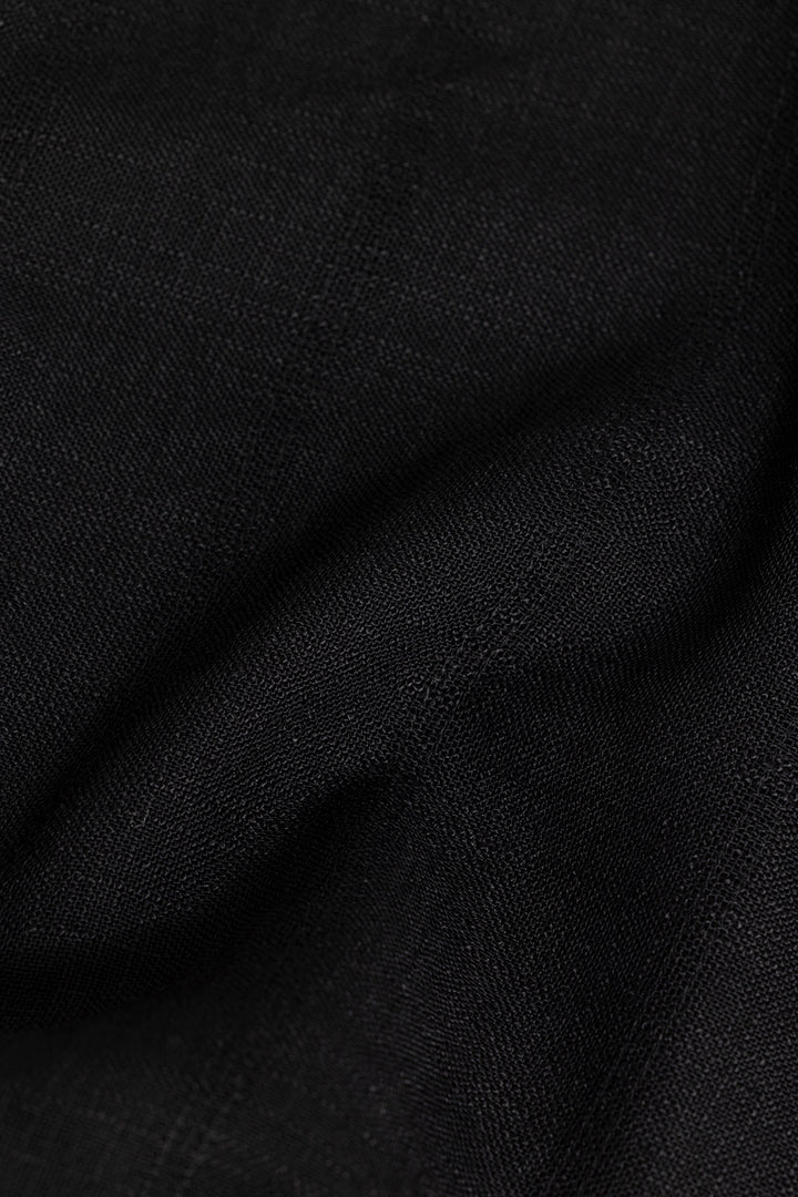 Sheer Gaze Black Oversized Shirt