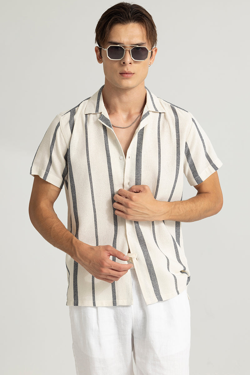 Astral Weave Stripe Off-White Shirt