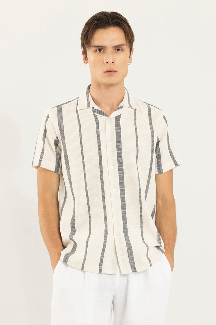 Astral Weave Stripe Off-White Shirt
