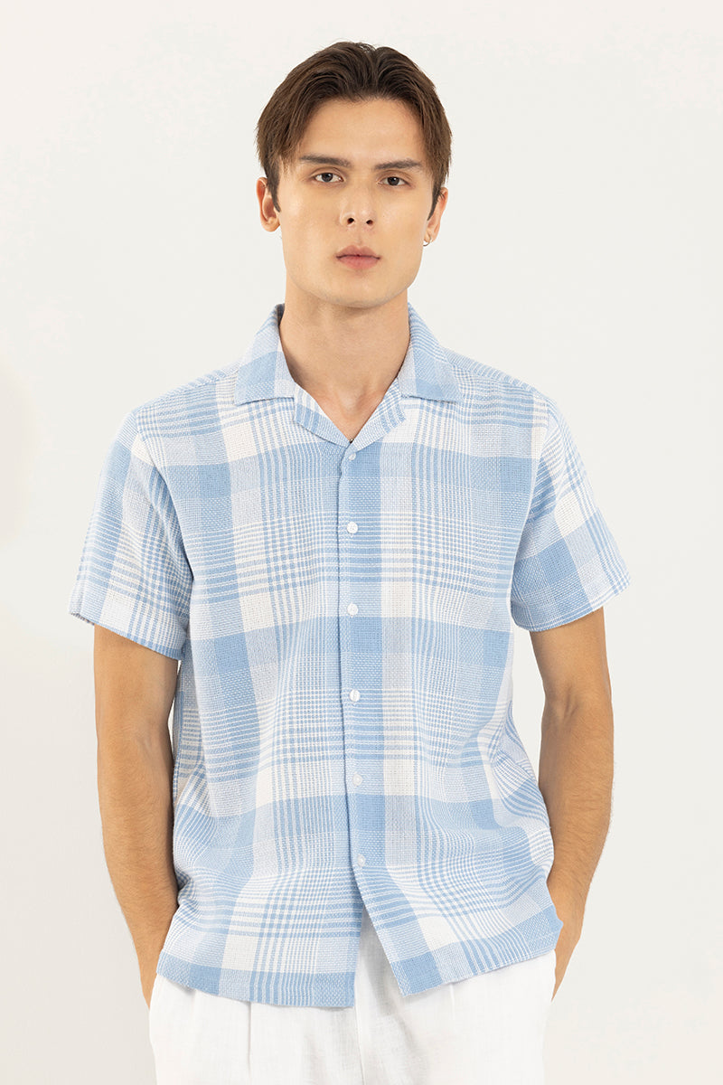 Astral Weave Check Blue Shirt