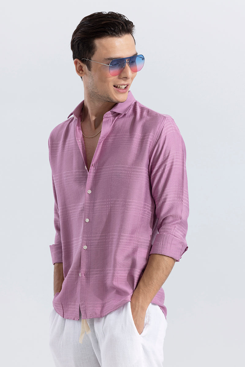 Self Checker Pink Shirt