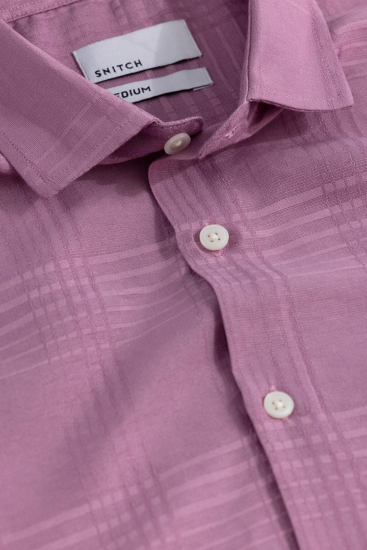Self Checker Pink Shirt