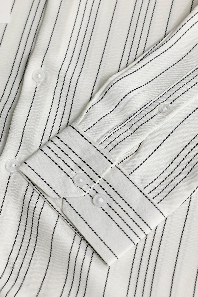 Quartet White Stripe Shirt