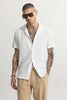 Shrink Textured White Shirt