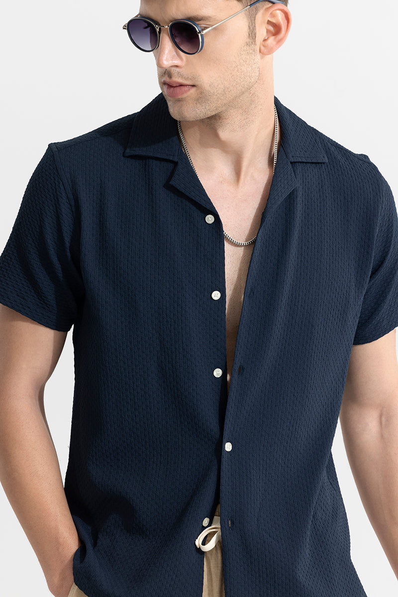 Buy Men's Chimera Navy Shirt Online | SNITCH
