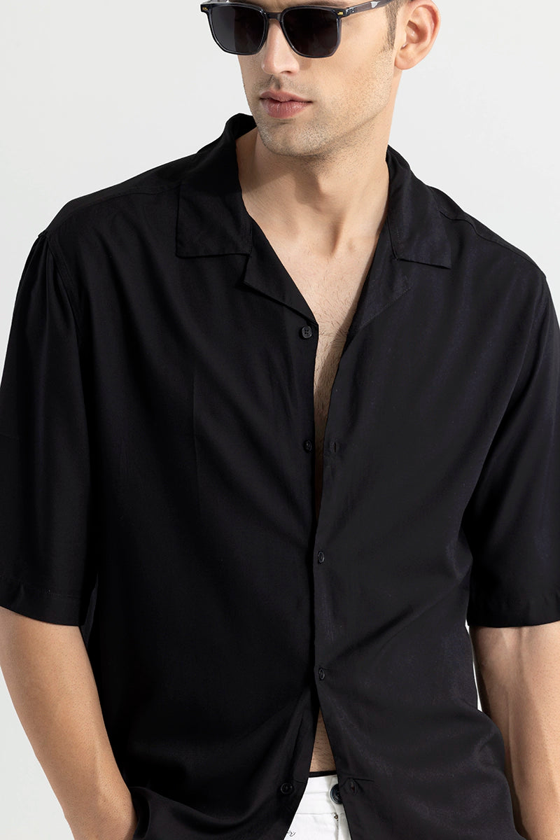 Mateo Black Oversized Shirt
