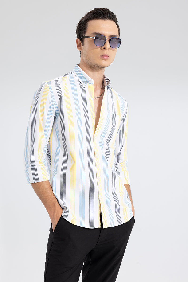 Zenith Stripe White Shirt