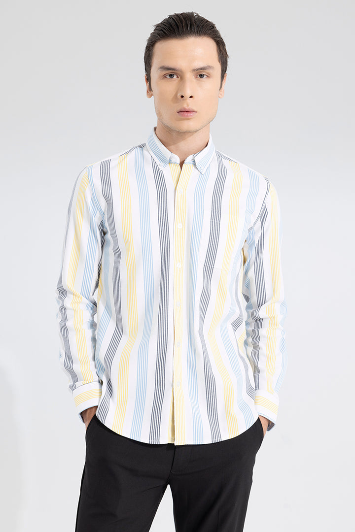 Zenith Stripe White Shirt