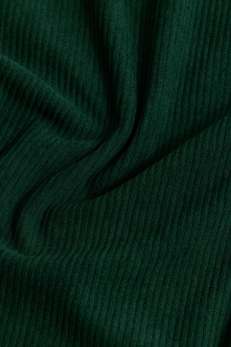 Cord Line Green Corduroy Shirt