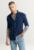 Dotted Romb Blue Shirt