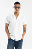 Rhomb White Textured shirt