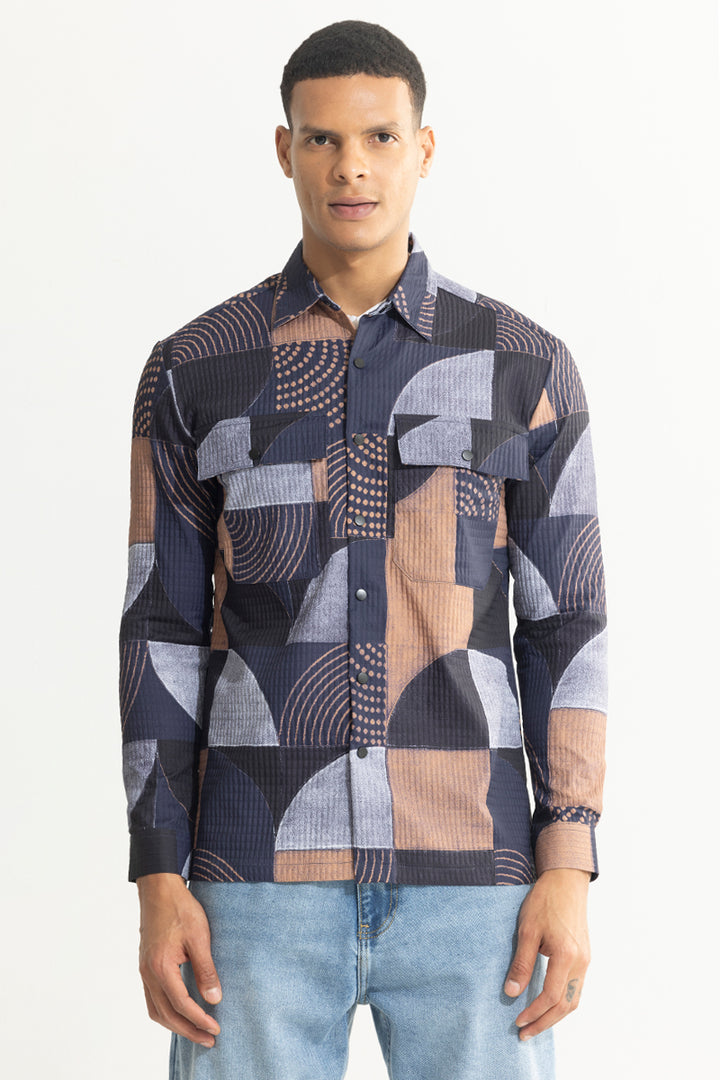 Enigmatic Brown Overshirt